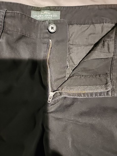 LRL Lauren Jeans Co. Ralph Lauren Black Bermuda Shorts Women's Size 14 - Picture 3 of 8