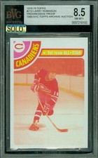 1978-79 TOPPS # 210 LARRY ROBINSON HOF PROOF BGS 8.5 MAC SOLO FINEST $350 CARD *