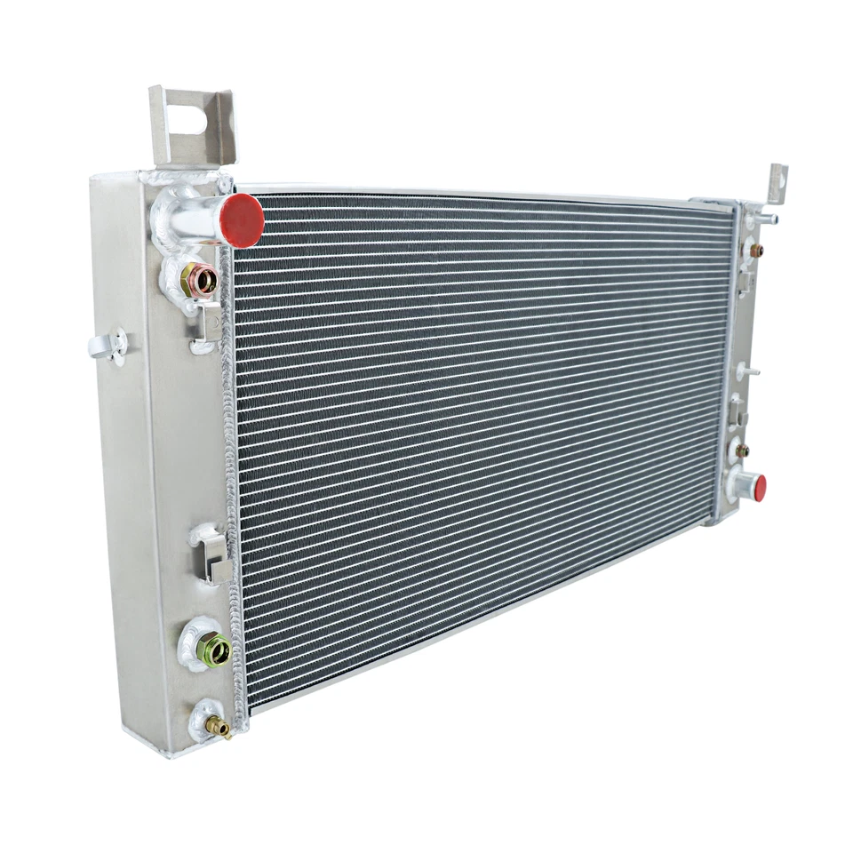 4 Row Radiator Aluminum For Chevy Silverado Suburban Tahoe GMC Yukon Hummer H2. Foto 4 de 4