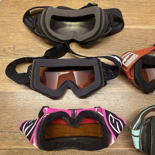 5 Snowboard Goggles Smith I/O, Sabre, Electric + 9 Replacement Lens “As Is” - Picture 6 of 19