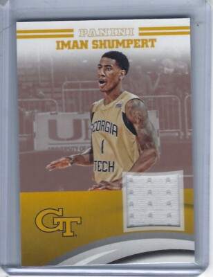 2016 Panini Georgia Tech Collection Iman Shumpert Player Worn Jersey Card 