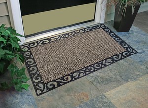 Details About Grassworx Clean Machine Wrought Iron Stems And Leaves Doormat 24 X 36 Earth