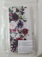 iPhone 11 Pro Max Transparent Floral Design Cell Phone Case Sacchetto