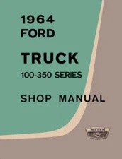 1964 Ford Truck Shop Service Repair Manual Book Engine Drivetrain Wiring Guide