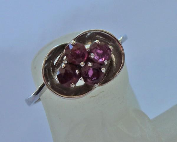 * Ruby ring ring with ruby rubies in 585 white go… - image 2