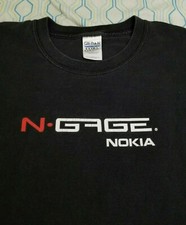 Vintage Nokia N-Gage T Shirt Video Game Promo Nintendo Xbox Playstation Large