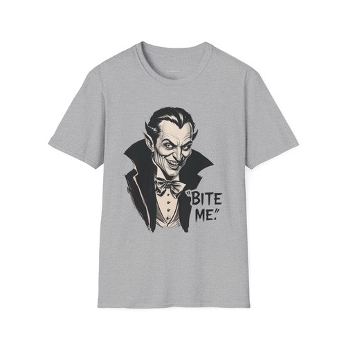 Dracula Unisex T-Shirt, Bite Me Tee, Funny Vampire Shirt, Halloween - Bild 14 von 49