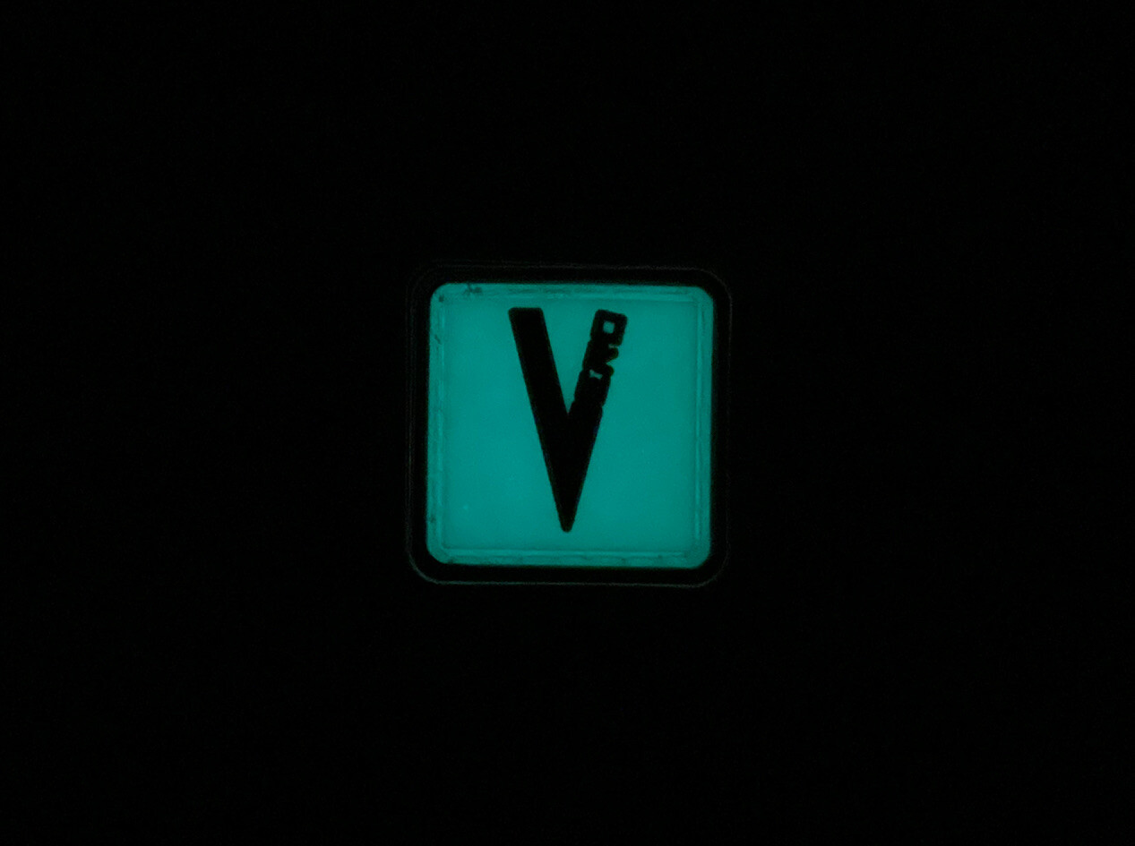 Vero Engineering GITD Black/White Rangers Eye Morale Patch