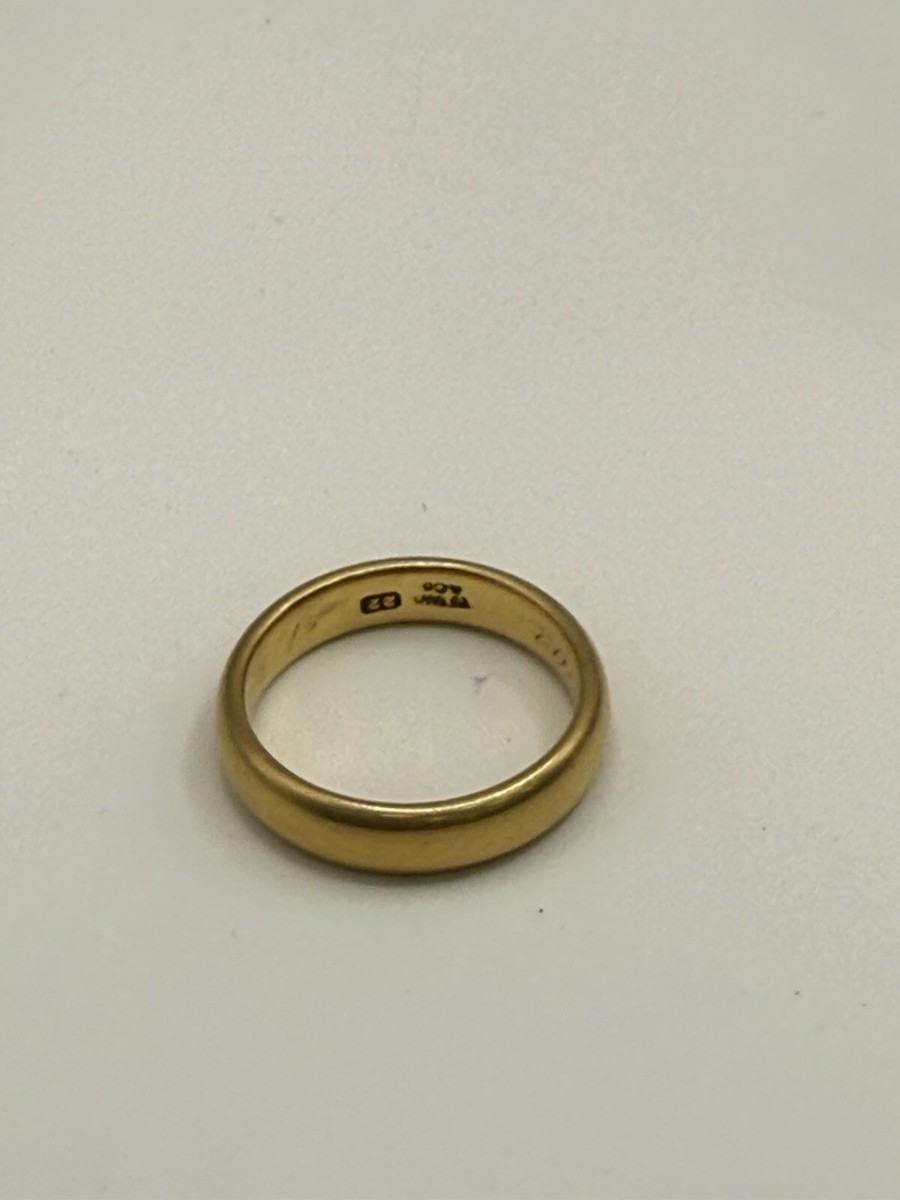 Tiffany & Co. 22K Gold Antique Wedding Band Ring June 20th 1902
