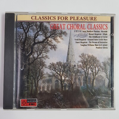 St Matthew Passion Mozart Verdi Great Choral Classics - Classical Music CD