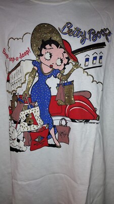 Vintage Betty Boop T Shirt 1995 Promo Tee Logo Crew Made in USA