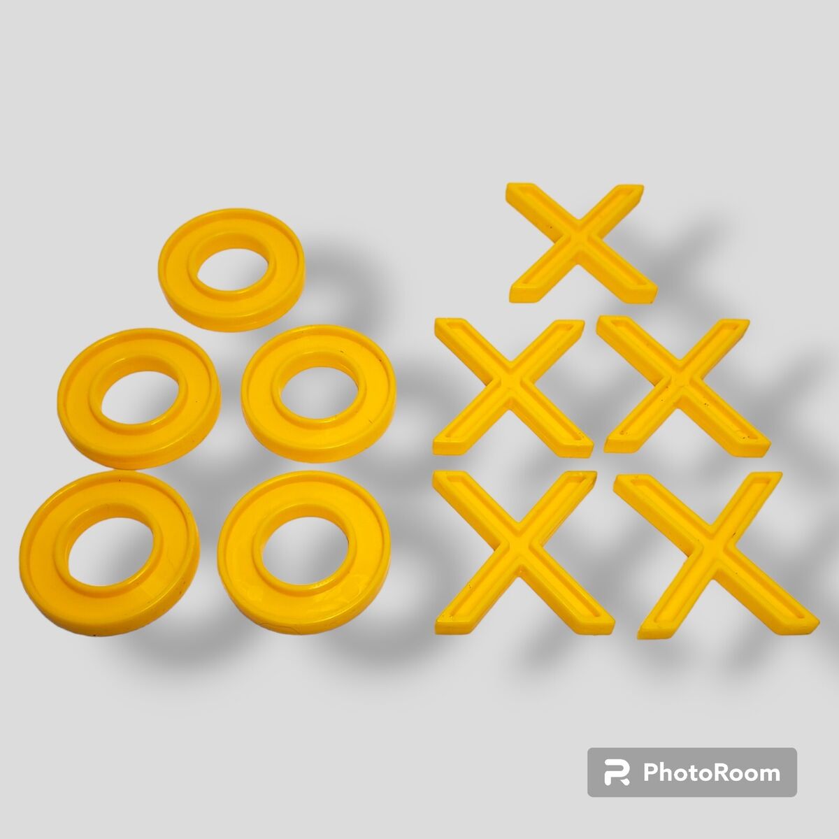 Tic Tac Toe Replacement Pieces 5-X’s and 5-0’s - Plastic Measuring 2