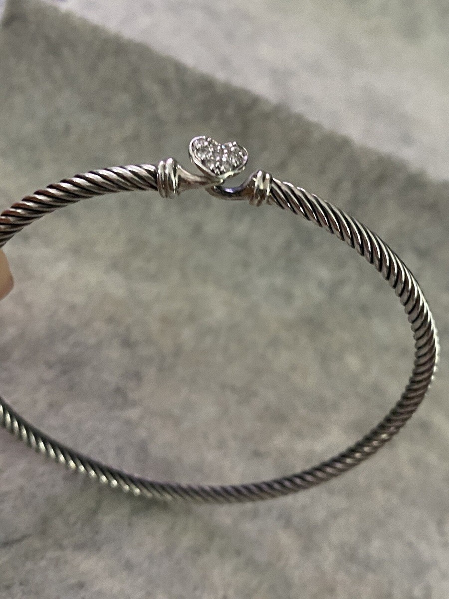 Heart Bracelet David Yurman Cable Classic Bracelet With Diamonds
