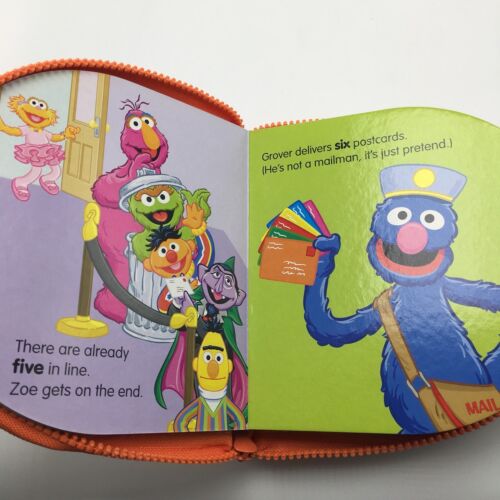NEW Sesame Street Counting All Around Book & CD Zip & Carry Handle Math Learning - Picture 6 of 8