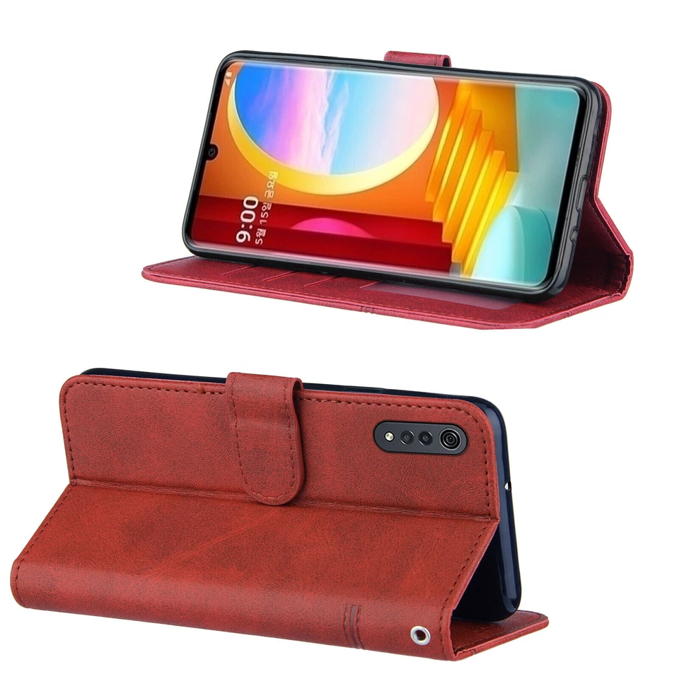 Case for LG Velvet 4G / Velvet 5G / G9 Velvet Leather Magnetic Flip Wallet Cover - Image 4 of 4