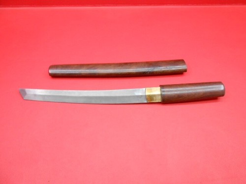 Custom Handmade Wootz Ingot Steel Japanese Wakizashi Knife Rose Wood WI48 - 第 1/20 張圖片