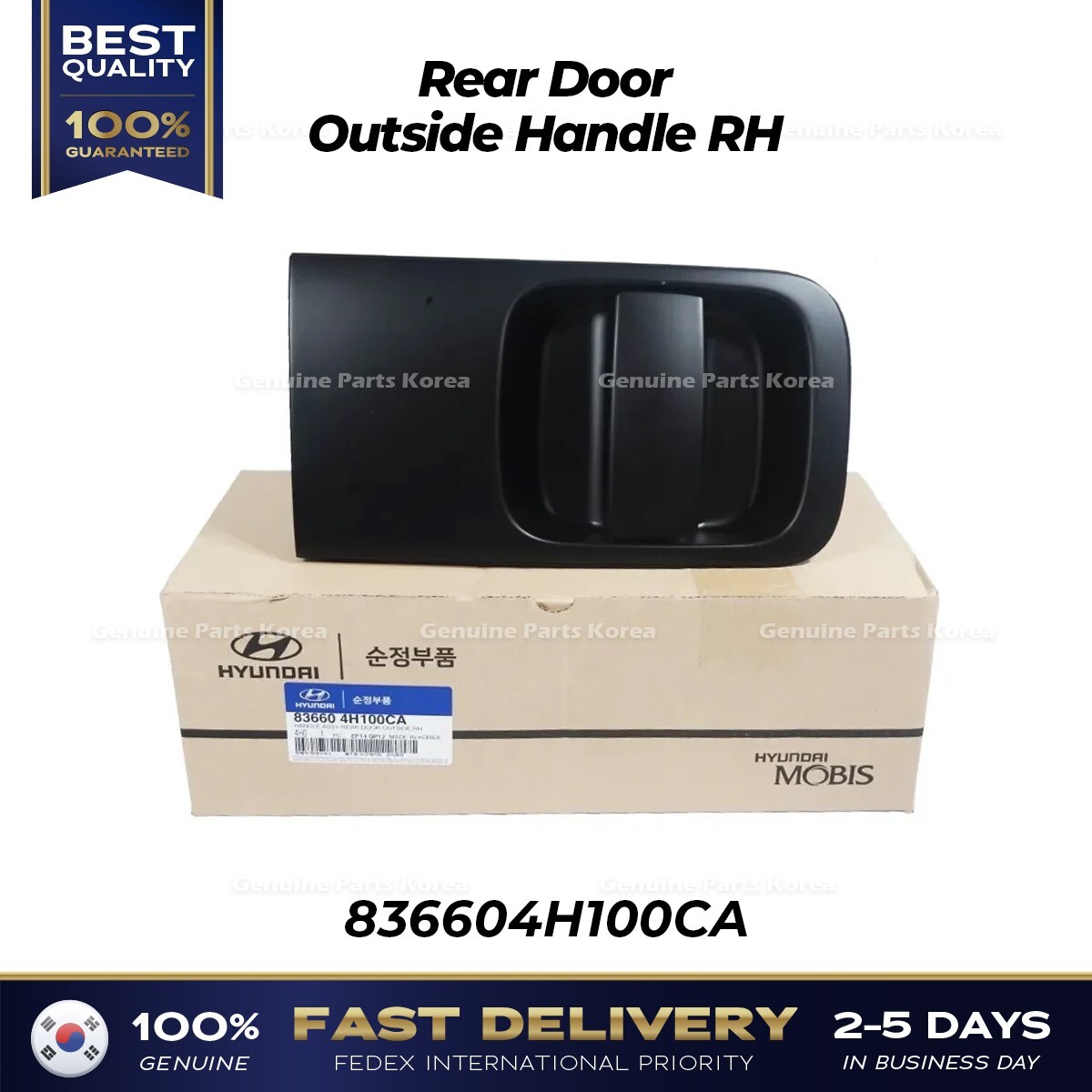 ⭐Genuine⭐ Rear Door Outside Handle RH 836604H100CA for Hyundai