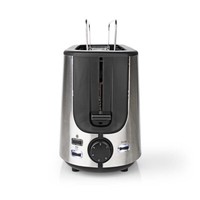 Langschlitztoaster Edelstahl Langschlitz Toaster Mit BröTchenaufsatz Silber