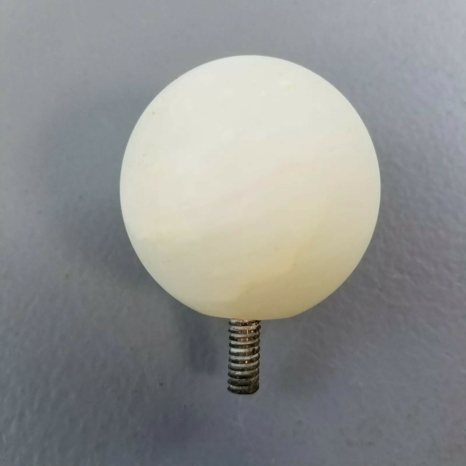 Vintage White Rock Gear Shift Knob 1.85" Shifter Threaded Ball Rat Rod