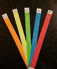 500 1" TYVEK WRISTBANDS, WRISTBANDS FOR EVENTS, PAPER WRISTBANDS , ARM BANDS