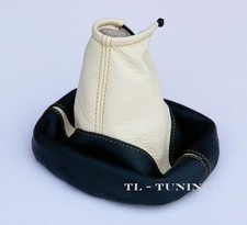 Passend für OPEL ZAFIRA A 99-05 Schaltsack Schaltmanschette CREMEFARBIG-SCHWARZ