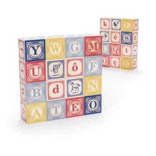 French Language Wood Baby Blocks - Made in USA - NEW