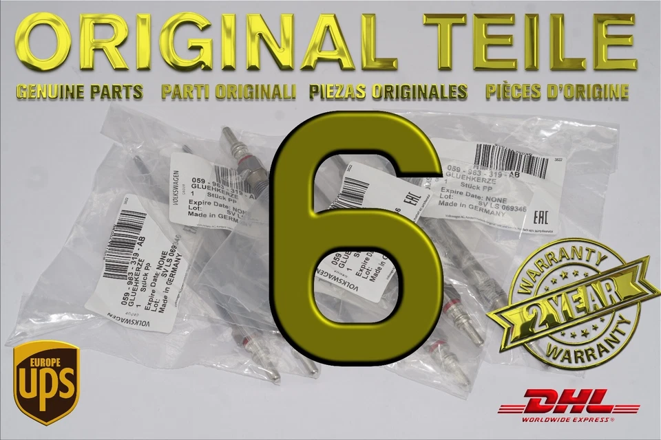 059963319AB NUEVAS BUJÍAS INCANDESCENTES GENUINAS 20 PIEZAS ORIGINALES Foto 2 de 4