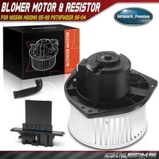 Front HVAC Blower Motor & Resistor Kit for Nissan Maxima 95-99 Pathfinder 96-04