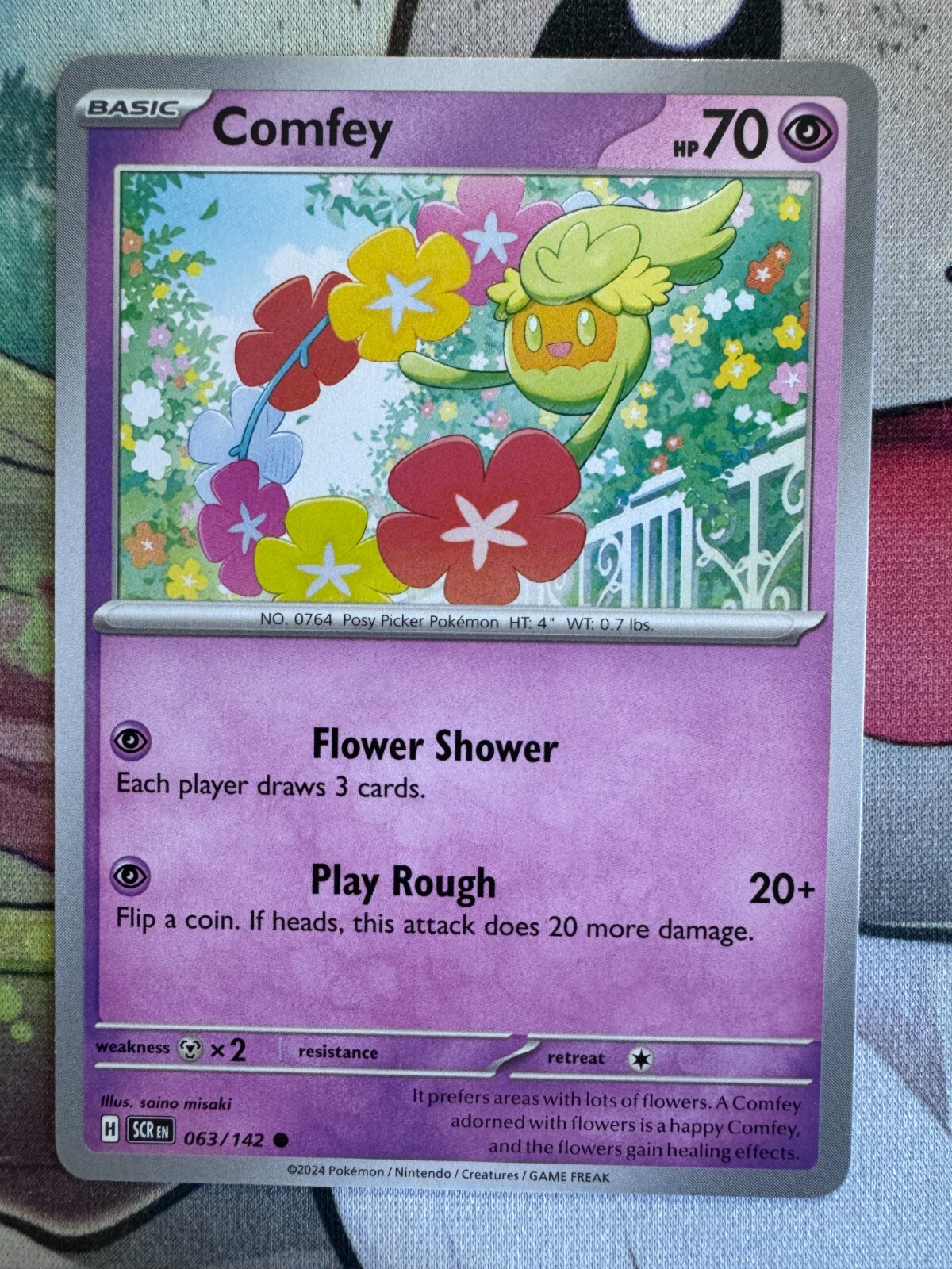Comfey Non Holo English Pokemon TCG BKX06