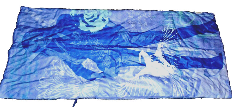 7J 30x67 2008 Disney HANNAH MONTANA Fleece Sleeping Bag Throw Blanket Comforter