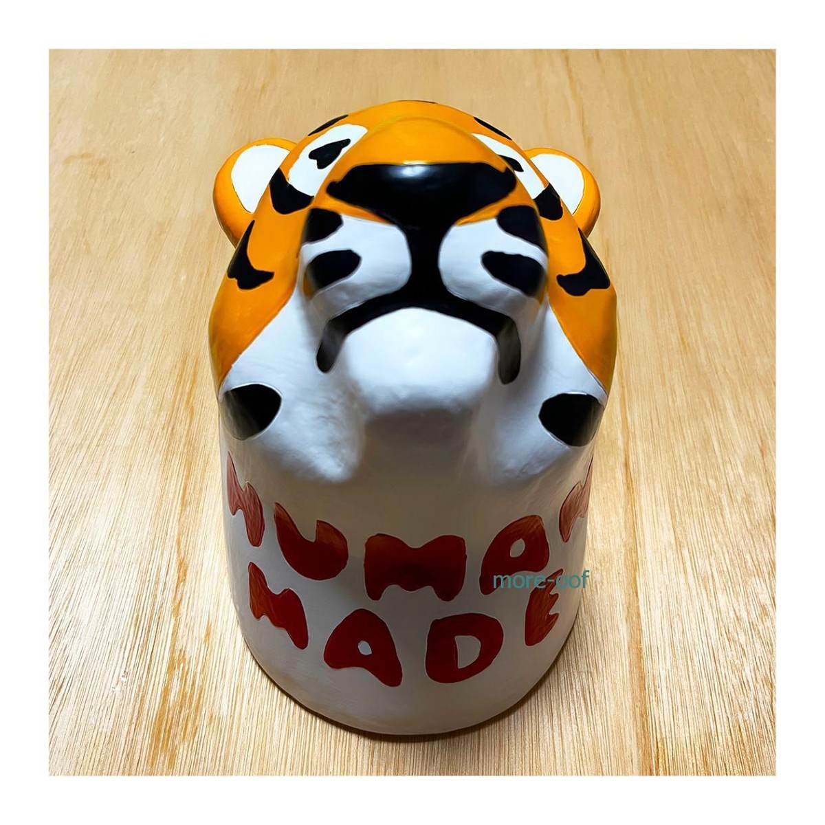 Human Made Yellow Tiger Head Wall Ornament Decorate Statues