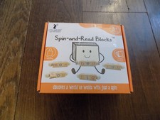 Little Bud Kids Spin-and-Read Phonetic Reading Blocks Set Learning Toy Game FUN