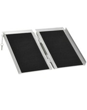 New HOMCOM Threshold Ramp 594 lb Load Weight Capacity Portable, Aluminum Folding
