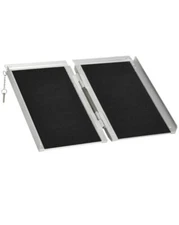 New HOMCOM Threshold Ramp 594 lb Load Weight Capacity Portable, Aluminum Folding