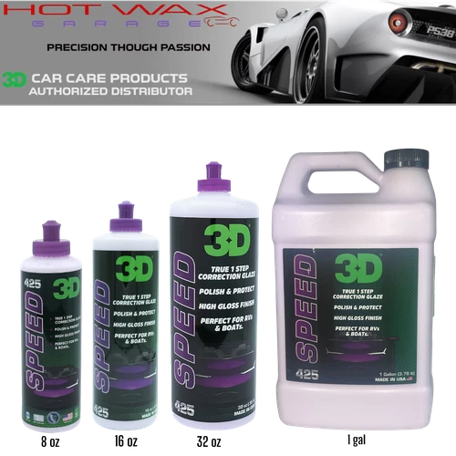 3D Speed Polish & Wax Car Scratch Remover  Swirl Correction, Wax Sealant Glossy