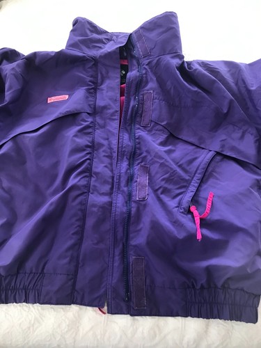 Columbia Sportswear Company Radial Sleeve Purple Windbreaker Jacket Women's XL - Picture 5 of 12