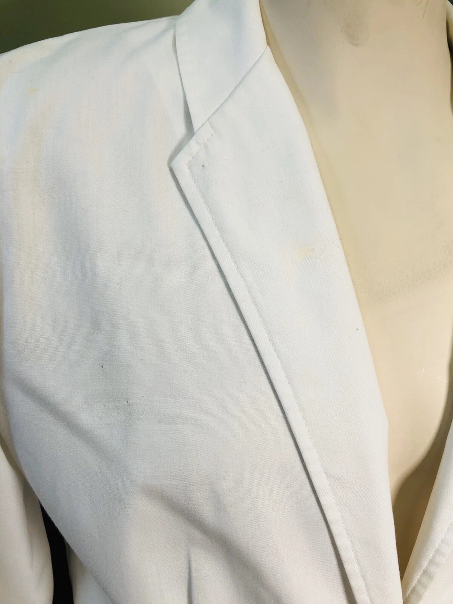 Barco Lab Coat Pharmacist Doctor Nurse White Pockets Shirt Size 16 Style #1891