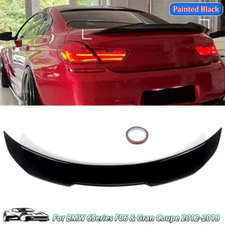Fits BMW 6Series F06 640i 650i M6 12-18 Rear Trunk PSM Spoiler Wing Gloss Black