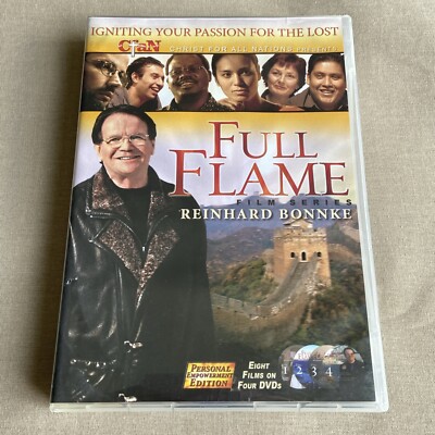 Full Flame Film Series: Reinhard Bonnke (DVD 4-Disc 8-Film Set) Ministry CfaN +