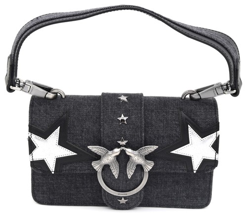 PINKO WOMAN CLUTCH POCHETTE WITH SHOULDER BELT 1P210H Y3YF MINI LOVE JEANS  | eBay