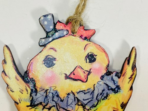 Lot 2 Easter Chick Magnet Magnetic Ornaments - Picture 11 of 16