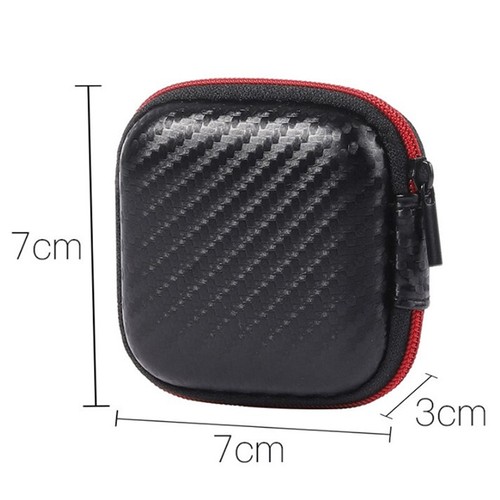 Earphone Wire Organizer Box Carrying Portable Travel Zipper Storage Case Bag _pw - Afbeelding 3 van 11
