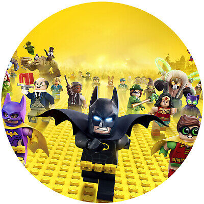 Tortenaufleger Geburtstag Tortenbild Zuckerbild Oblaten Lego Batman