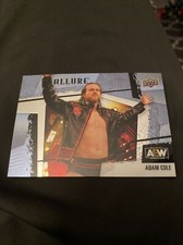 2023 AEW Allure Adam Cole #101 Horizontal Parallel Upper Deck Wrestling