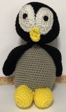 Handmade Crochet Penguin Plush Stuffed Animal 12  Stuffy Amigurumi