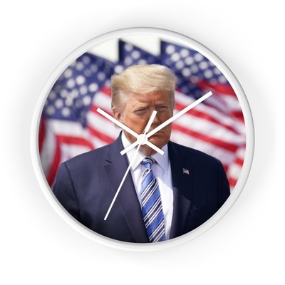 Donald Trump Wall Clock