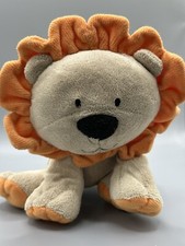 Carter  s Just One Year 8" Orange  Tan Lion Plush Stuffed Animal Carters Tags