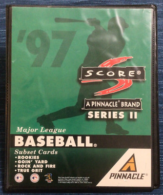 Old Vintage 1997 Score Pinnacle Series 2 Empty Baseball Card Binder Album 868A