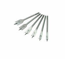 MECCHIE PER LEGNO PVC PLASTICA SERIE SET 6 FRESE KIT PUNTE 10 12 16 18 22 25 MM