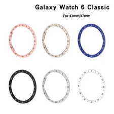 For Samsung Watch 6 Classic 43/47MM Styling Bezel Frame Ring Case Metal Cover